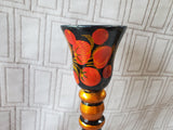 Russian Khokhloma Lacquerware Candlestick