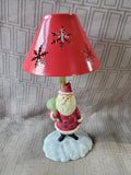 Santa Tealight Candle Holder with Shade