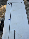 Black Metal Yard Flag Hanger