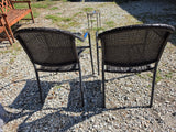 Brown All Weather Wicker Chair Paie *Read Description*