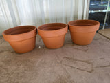 Trio of Terracotta Planter Pots (B)