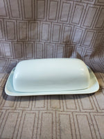 White Ceramic Butter Dish