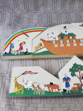 6 Piece The Cat's Meow Noah's Ark Wooden Plaque Set