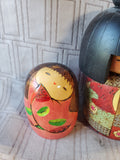 Lot of 3 Asian Inspired Kokeshi Dolls (B)