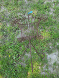 Rustic Metal Planter Basket on Legs