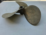 Vintage 3-Blade 13" Btass/Bronze Boat Propeller (B)