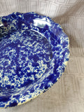 Bennington Pottery Blue Spongeware Pie Dish (BBB)