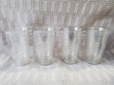 (A) Lot of 4 Clear Tervis Double Walled Tumblers (2 AVAILABLE PRICED INDIVIDUALLY AT $15 EACH)