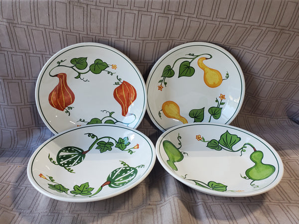 Set of 4 Williams-Sonoma "Les Gourds" Pasta Bowls