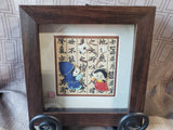 Framed Asian Inspired 3D Art with Display Easel