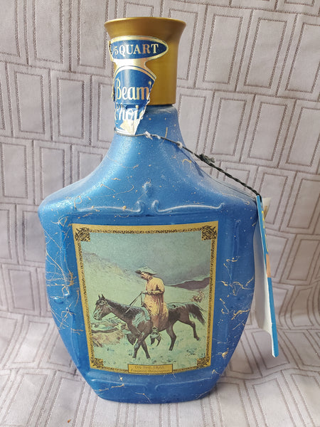 (D) Jim Bean's Frederick Remington "On the Trail" Bottle