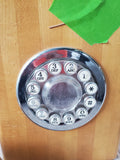 Vintage Wooden Block Rotary Style Button Phone UNTESTED