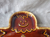 Hull Pottery Gingerbread Man Serving Tray