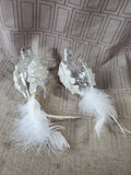 Domain Timeless Holiday Collection Set of 2 Glass Bird Ornaments