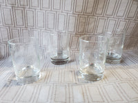 Set of 4 Clear Glass Shot Glasses (2 SETS AVAILABLE PRICED INDIVIDUALLY AT $10 EACH)
