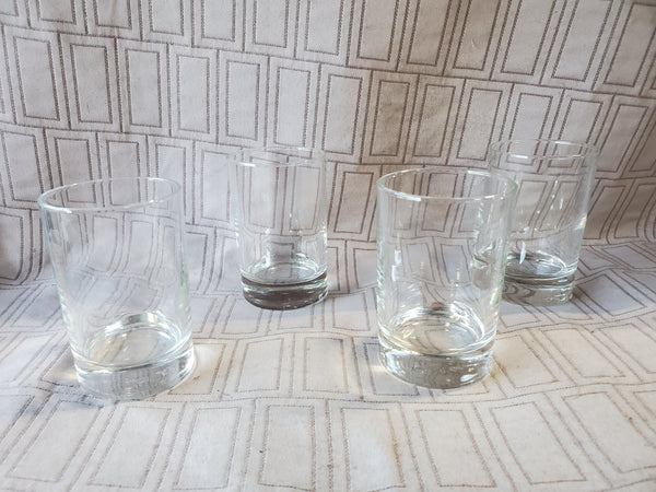Set of 4 Clear Glass Shot Glasses (2 SETS AVAILABLE PRICED INDIVIDUALLY AT $10 EACH)