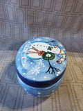Pacific Rim Ceramic Snowman Trinket Box