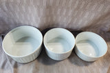 Lot of 3 Soufflé Dishes