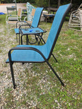 Teal Lightweight Three Piece Outdoor Set w/folding Side Table