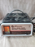 Schumacher 6/2 AMP Dual Rate Battery Charger POWERS ON/NO FURTHER TESTING