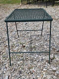Green Metal Outdoor End Table (two available, priced separately)