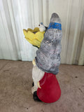 Gnome Sunflower Bird Bath (Painted Ceramic?)