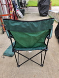 Green Folding Arm Chair w/Carry Bag