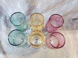 Set of 6 Cristalleria Fratelli Fumo Style Champagne Flutes