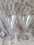 Set of 4 Clear Glass Wine Glasses