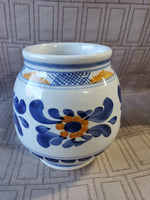 Signed Ceramic Hand Painted Vase