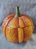 Pier 1 Ceramic Pumpkin Soup Tureen with Ladle