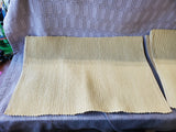 Set of 8 Pale Yellow Ribbed Fabric Placemats