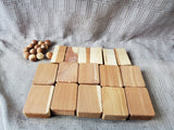 Lot of Wooden Balls and Blocks