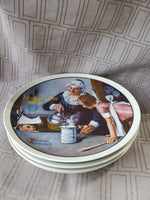 Lot of 4 Norman Rockwell Mother's Day Plates