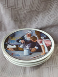 Lot of 4 Norman Rockwell Mother's Day Plates