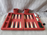 Red Travel Backgammon Board Game