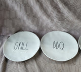 (C) Set of 4 Rae Dunn Melamine by Magenta Salad Plates