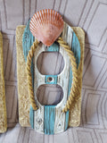 2 Piece Nautical Themed Light Switch Cover and Outlet Cover Set