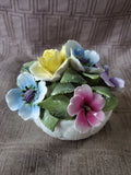 Crown Staffordshire Fine Bone Chine Floral Arrangement