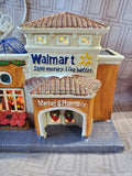 Holiday Time "Walmart Supercenter" Lighted House WORKS (A)