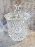 Heavy Clear Glass Biscuit Jar