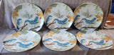 Set of 8 Pier 1 Blue Birds on Branch Melamine Dinner Plates