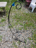 Black Metal Hanging Planter Stands (two available, priced separately)