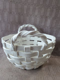 White Ceramic Basket