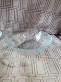 20 Piece Clear Glass Flower Petal Dish Set