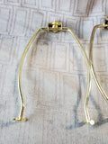Pair of Brass Lamp Harps
