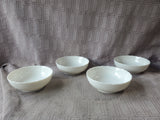 Set of 4 Studo Nova Ivory Fine China Dessert Bowls