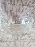 Set of 3 Heavy Clear Glass Nesting Bowls