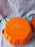 Smith Clark Iron Works 4 Qt Cast Iron Pumpkin Dutch Oven