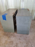Two Garage Organizer  Boxes w/Small Plastic Drawers Full of Assorted Hardware